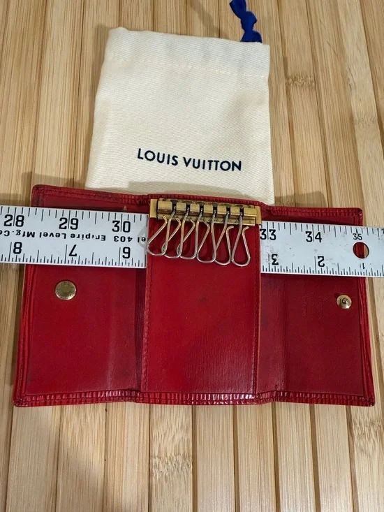 Louis Vuitton Epi Leather Key-Holder Wallet Authentic Louis Vuitton Keychain - Picture 12 of 13